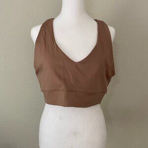 New Balance Athletica Dune/Rust Colored Sports Bra - Size XXL